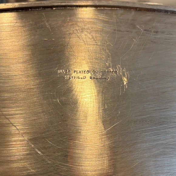 Elegant Silver Plated over Copper Decorative Tray - Picture 10 of 14